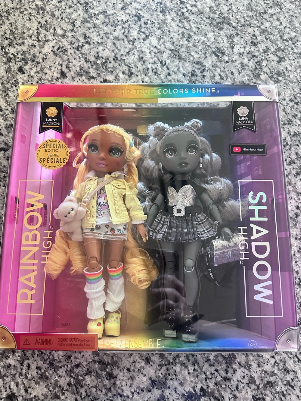 New in Box Rainbow/Shadow High Dolls